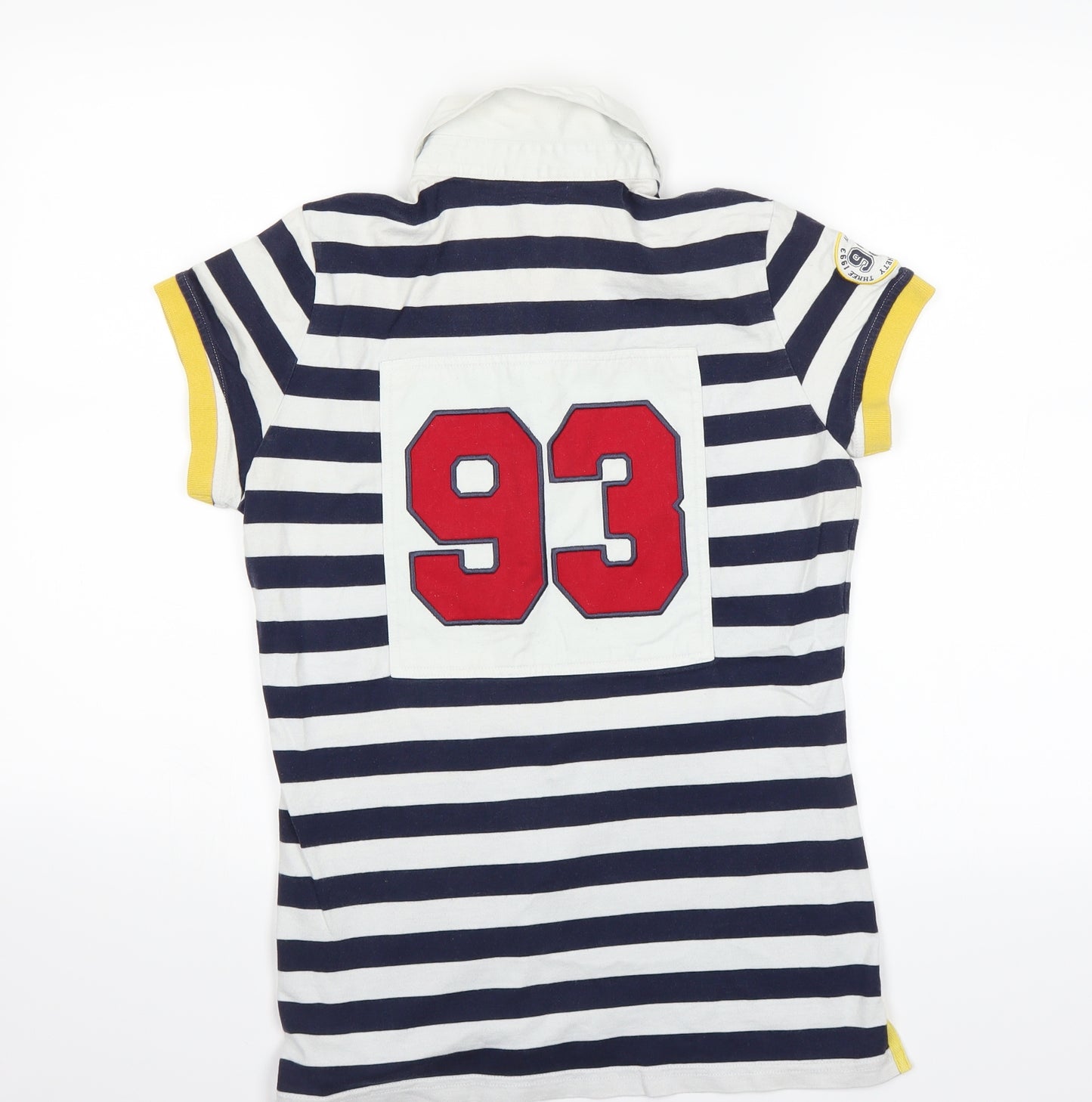Preworn Mens White Striped   Polo Size 5XLT