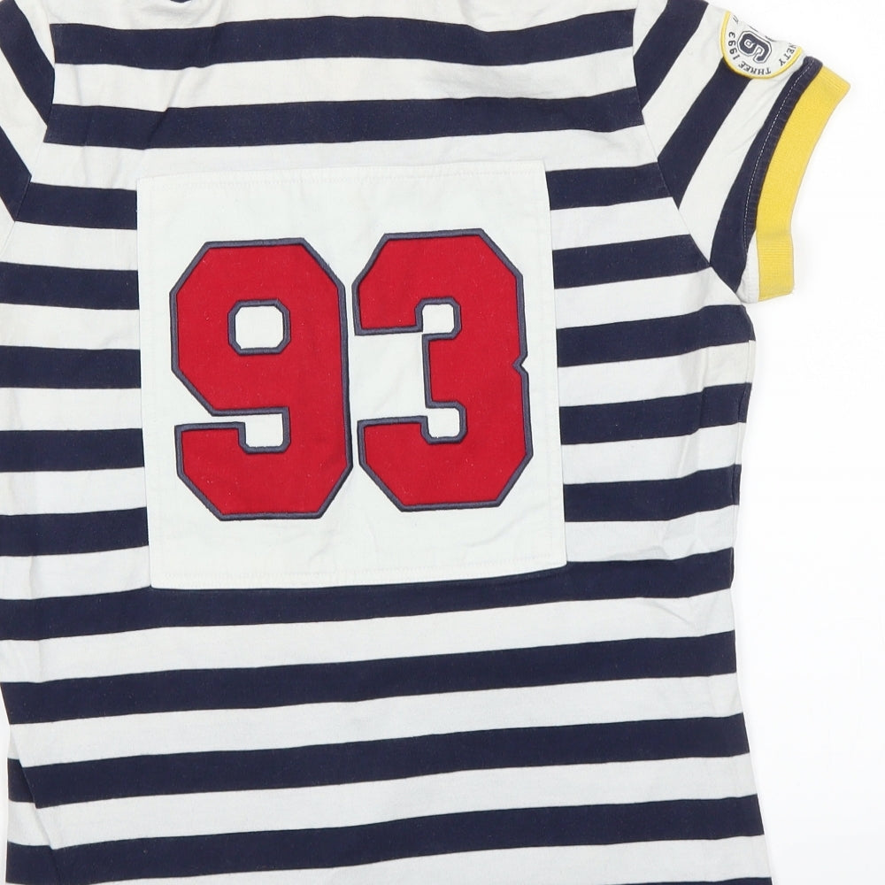 Preworn Mens White Striped   Polo Size 5XLT