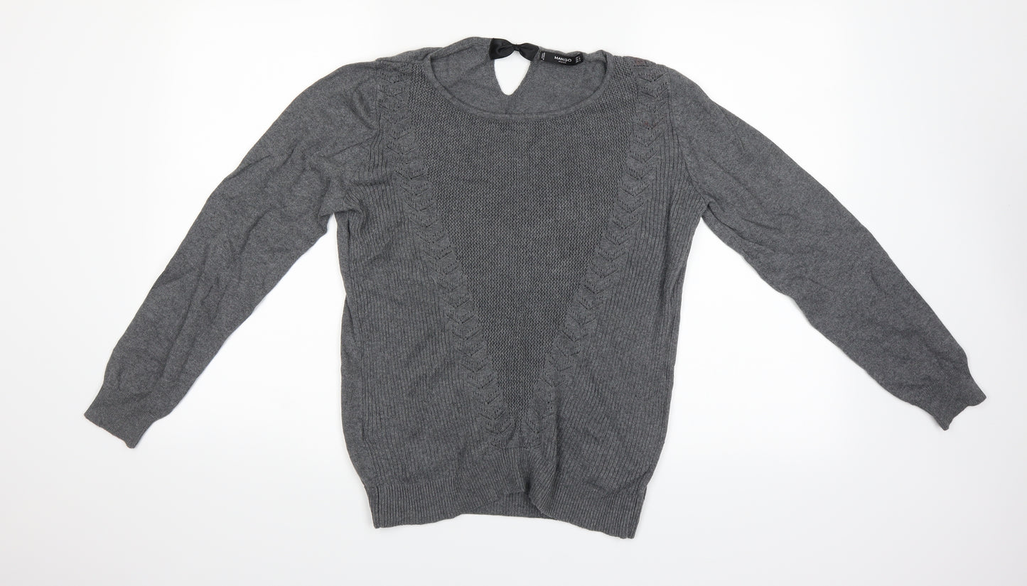 Mango Womens Grey   Pullover Jumper Size 14