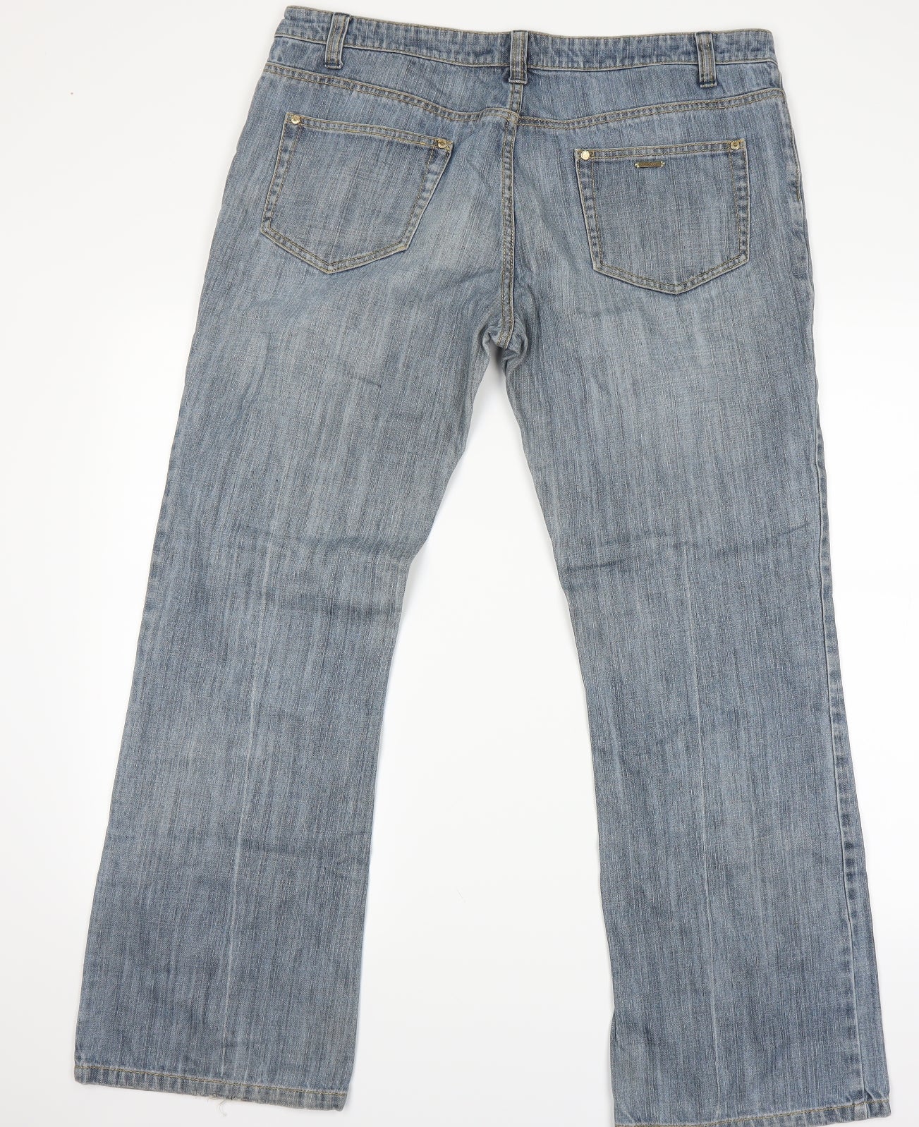 HOOCH Womens Blue   Straight Jeans Size 34 L26 in