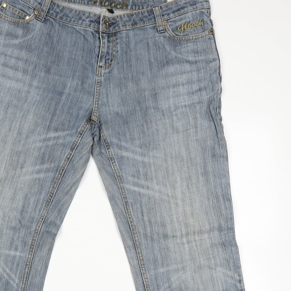 HOOCH Womens Blue   Straight Jeans Size 34 L26 in