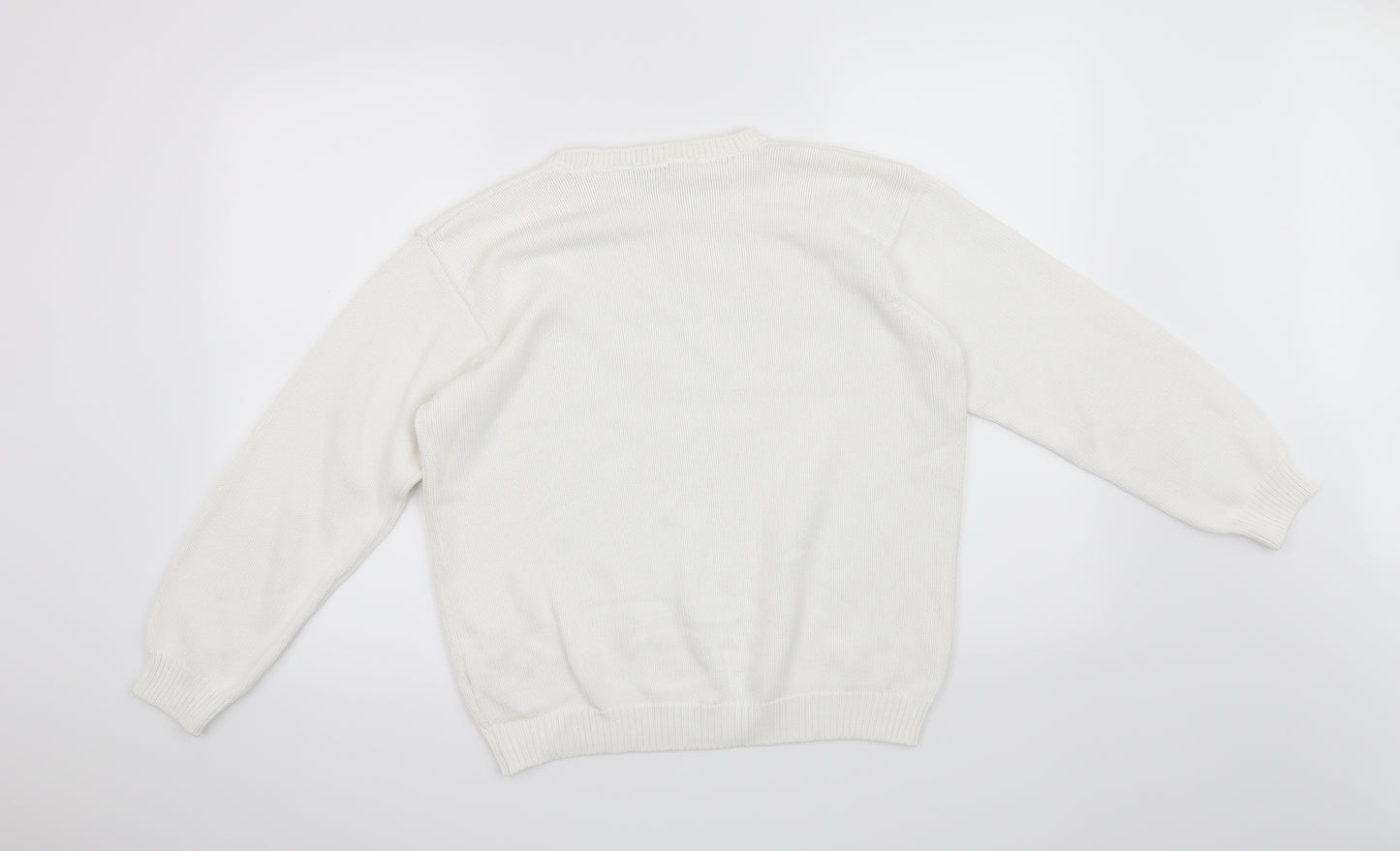 Marks and Spencer Womens White   Pullover Jumper Size 12