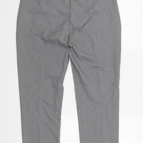 Oasis Womens Grey   Cropped Trousers Size 12 L27 in