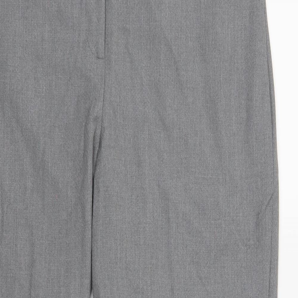 Oasis Womens Grey   Cropped Trousers Size 12 L27 in