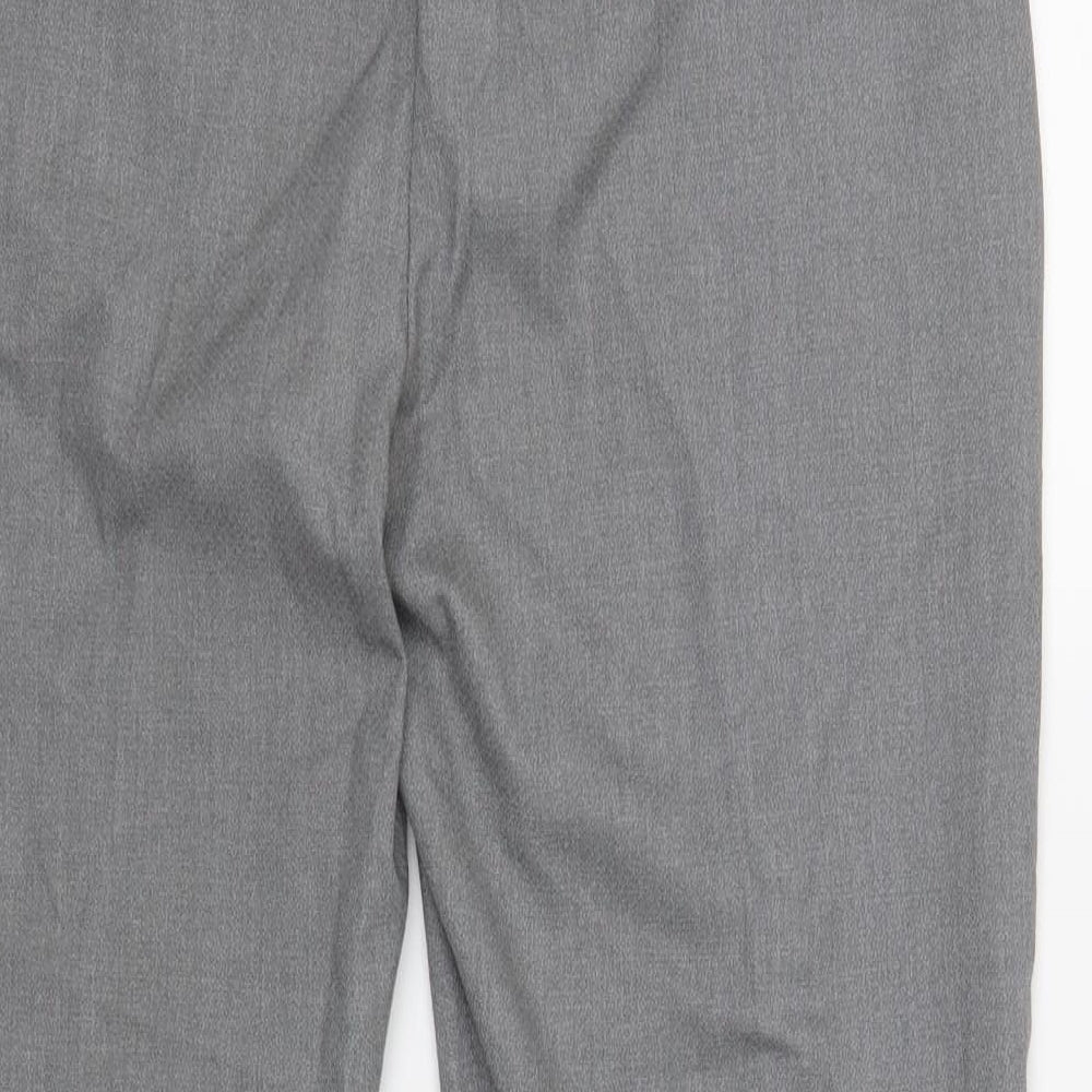 Oasis Womens Grey   Cropped Trousers Size 12 L27 in