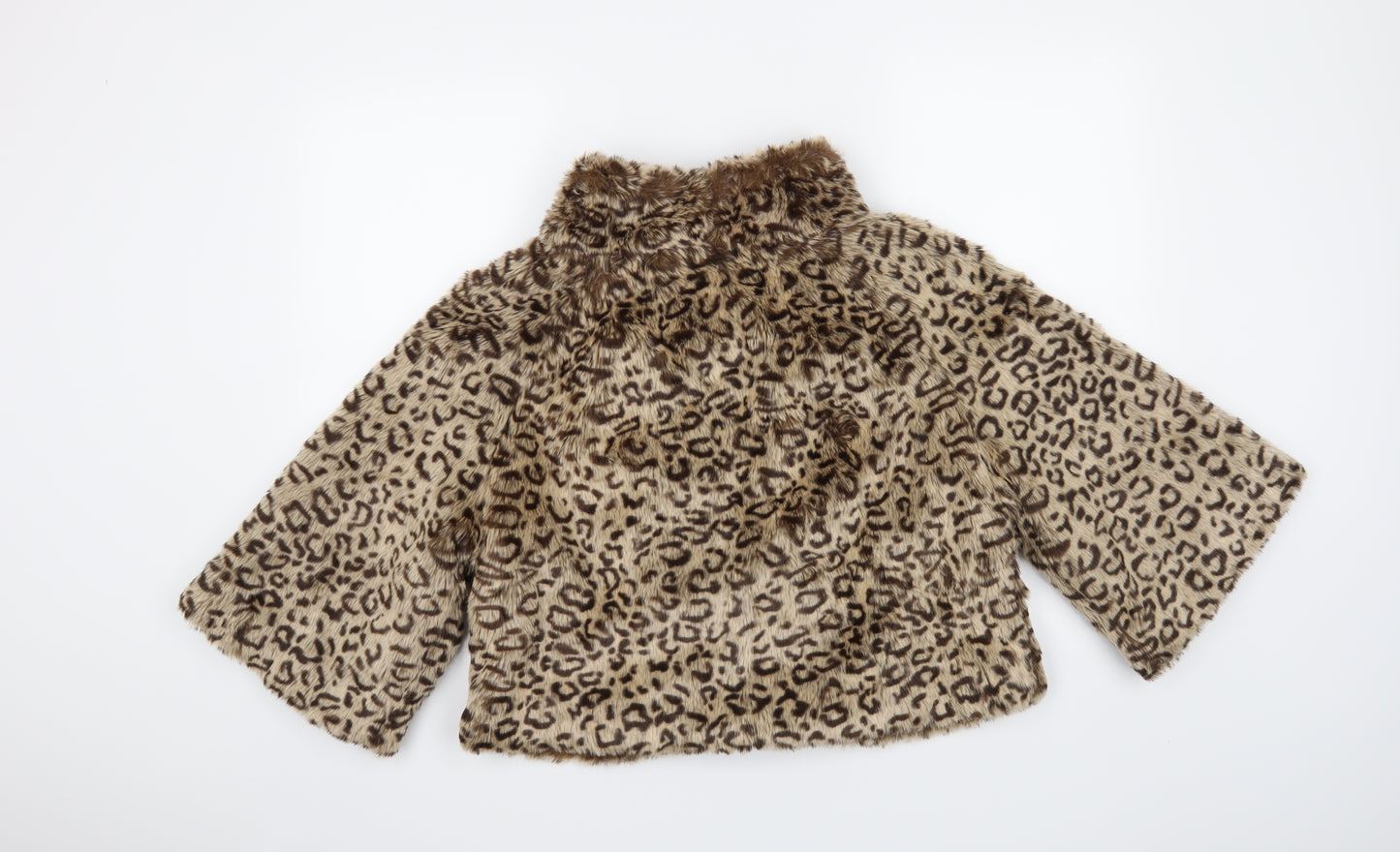 Atmosphere Womens Beige Animal Print  Jacket Coat Size 12