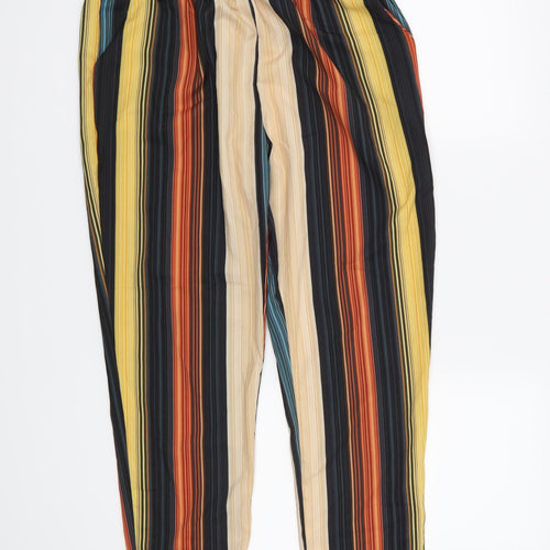 Cameo Rose Womens Orange Striped  Trousers  Size XL L24 in