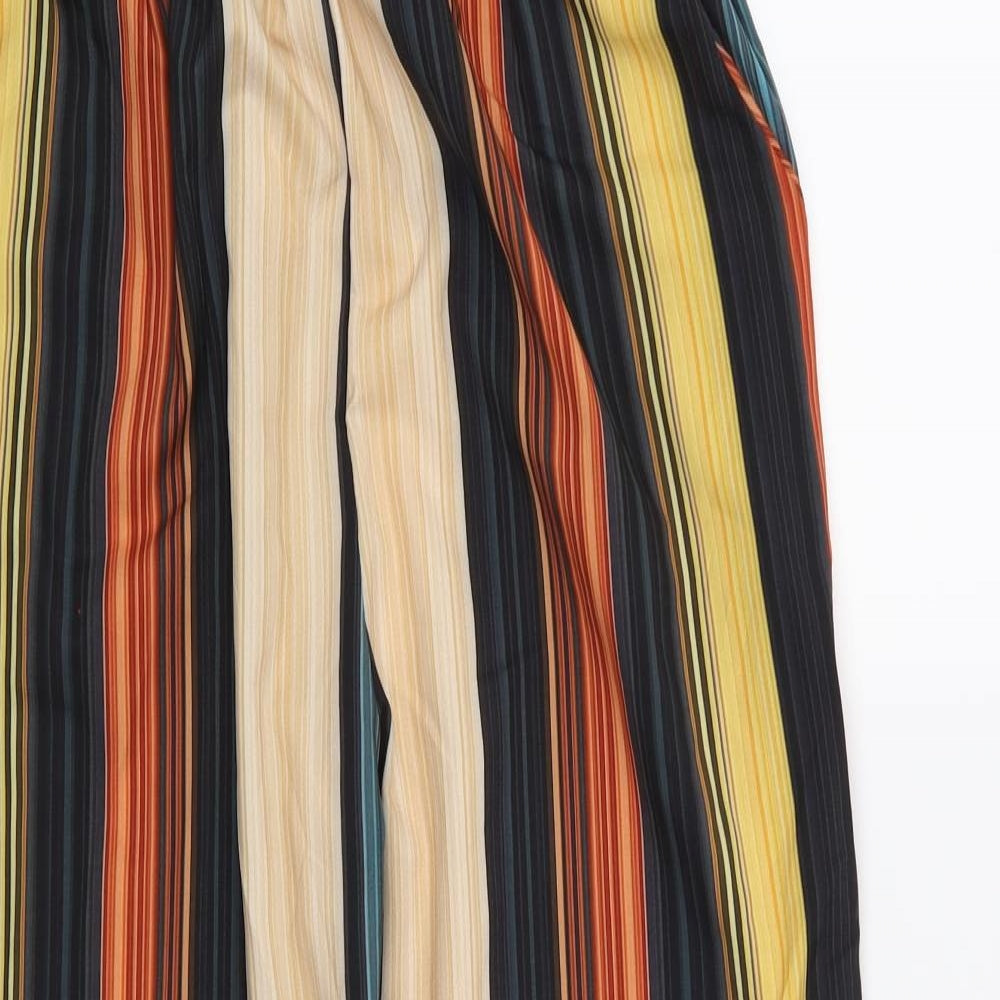 Cameo Rose Womens Orange Striped  Trousers  Size XL L24 in