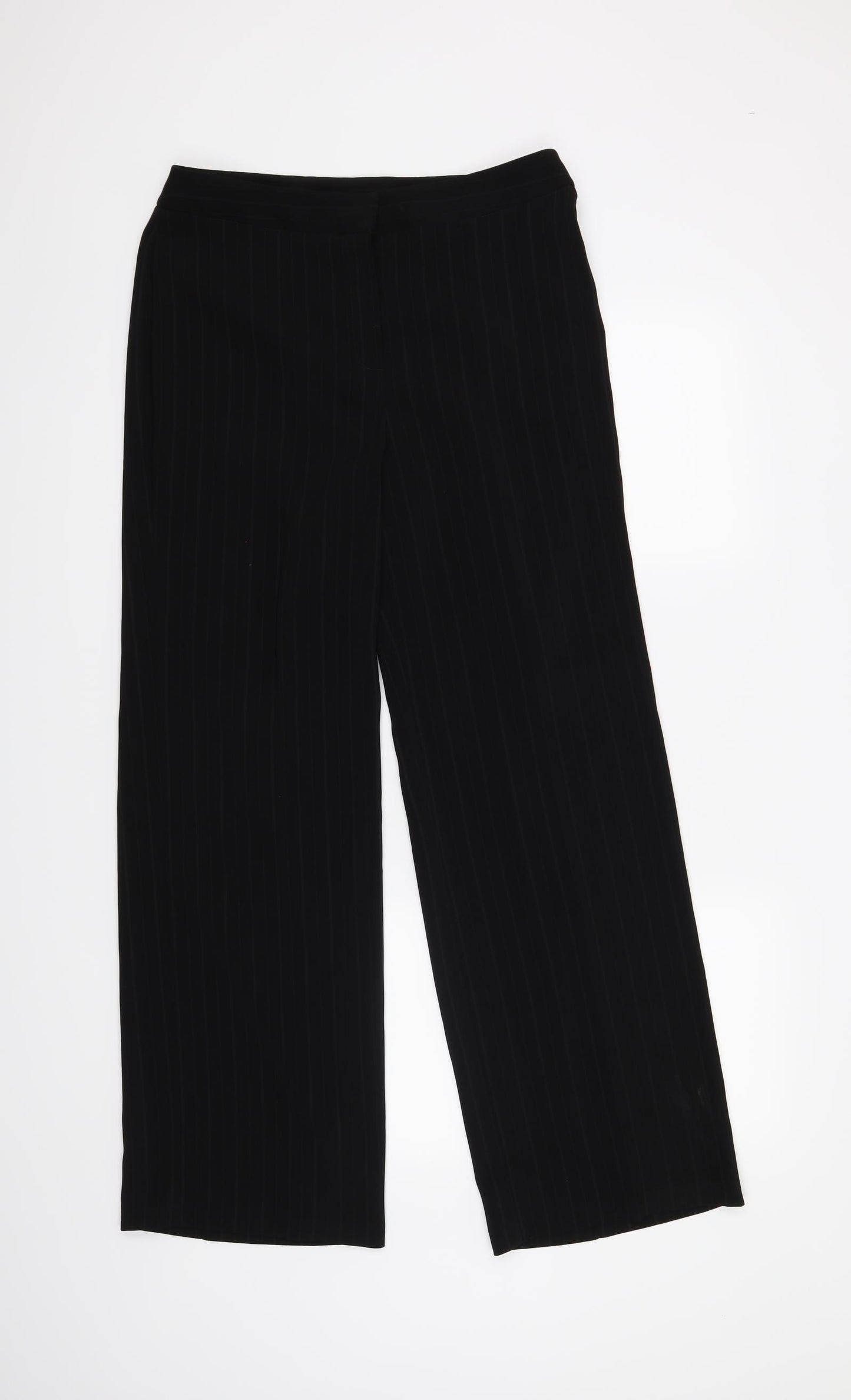 Berkertex Womens Black Striped  Trousers  Size 12 L30 in