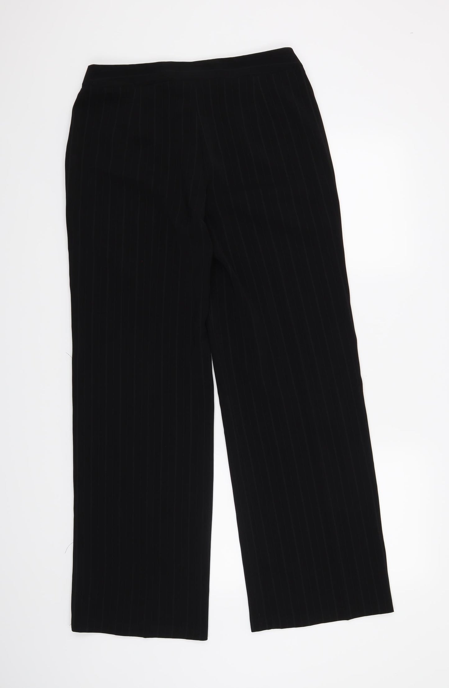 Berkertex Womens Black Striped  Trousers  Size 12 L30 in