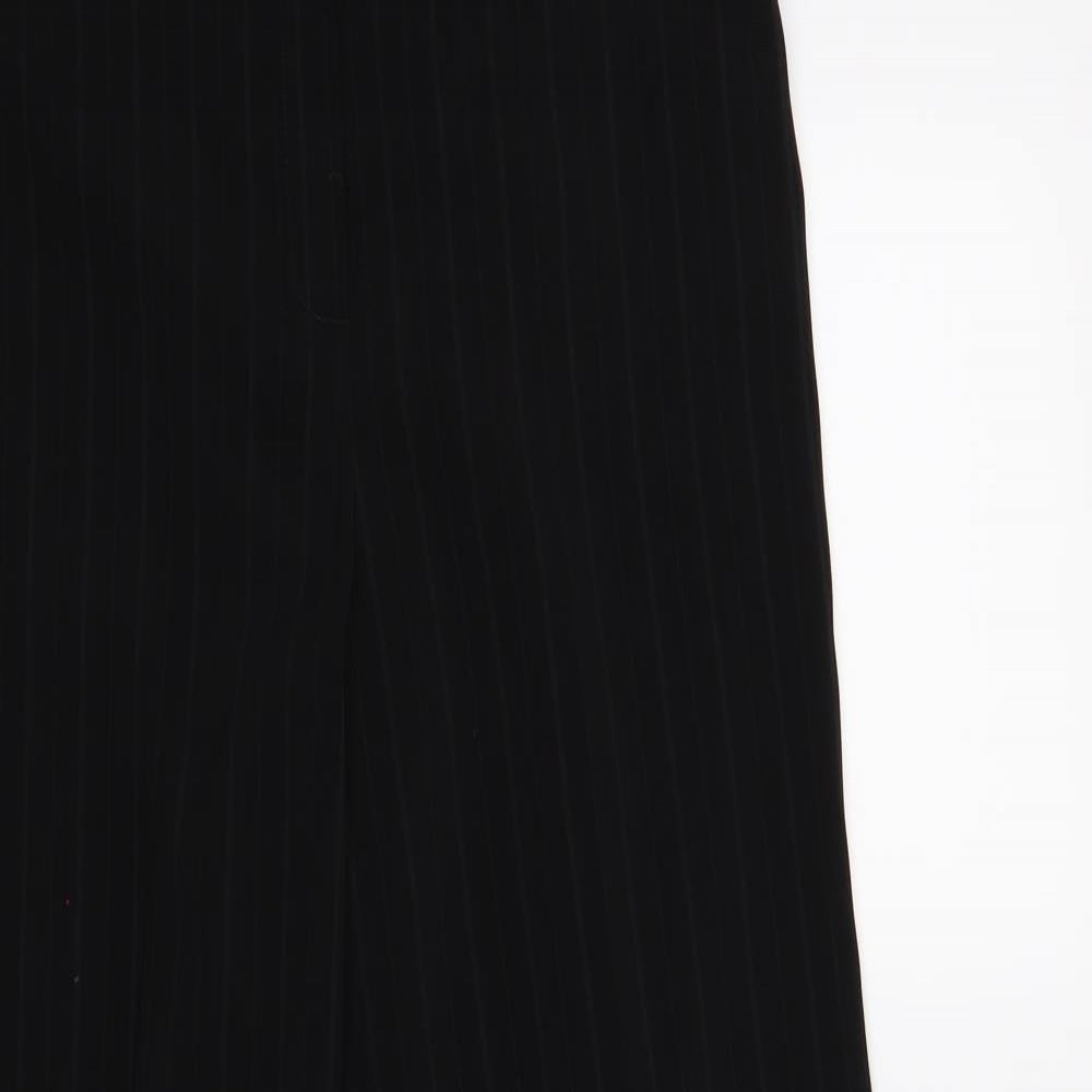 Berkertex Womens Black Striped  Trousers  Size 12 L30 in