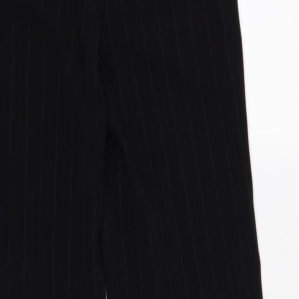 Berkertex Womens Black Striped  Trousers  Size 12 L30 in