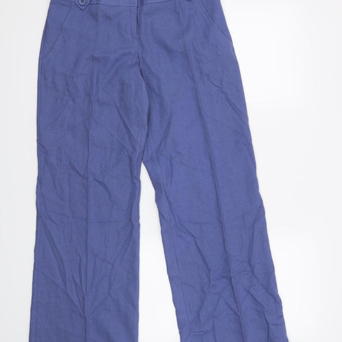 Papaya Womens Blue   Trousers  Size 10 L30 in