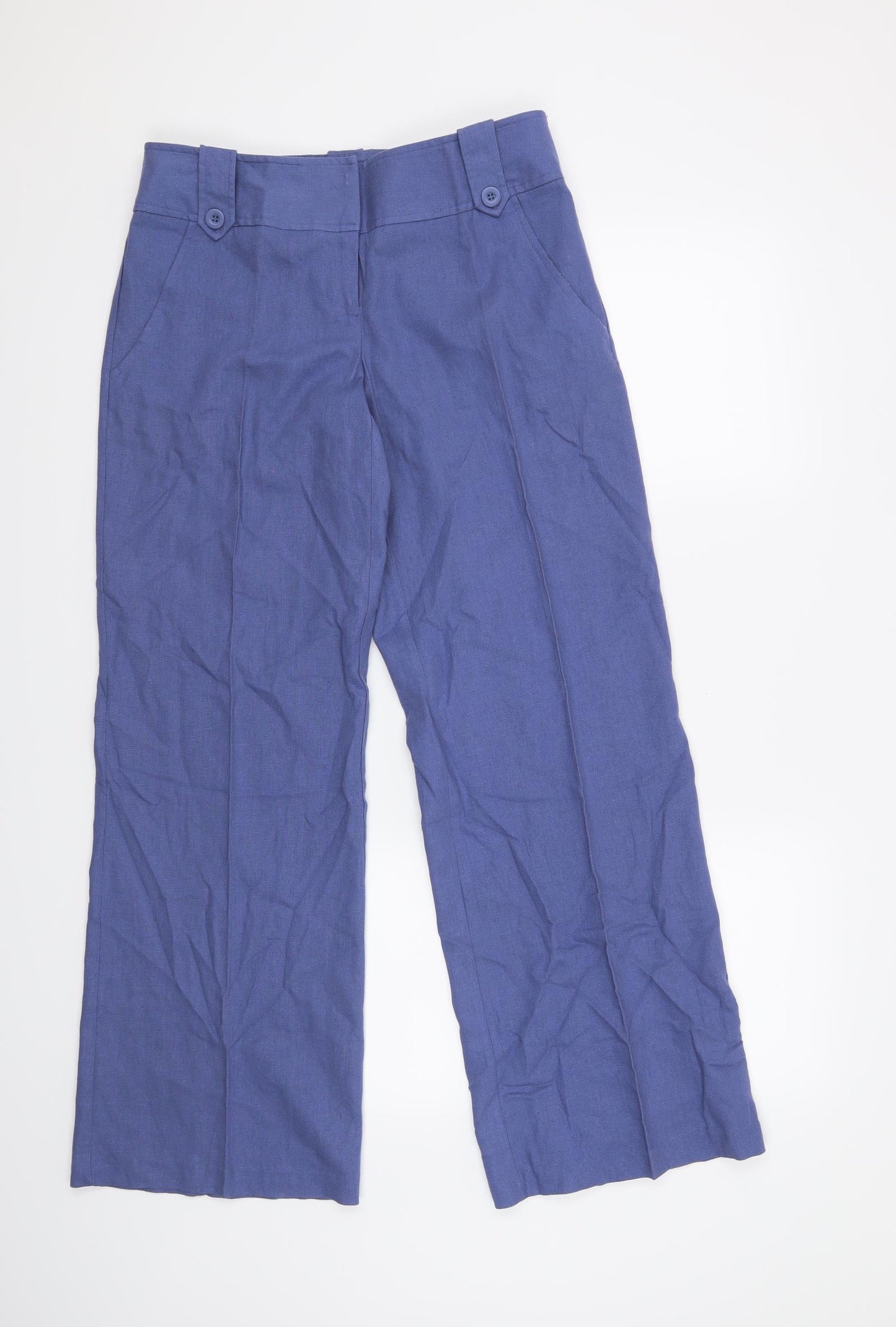 Papaya Womens Blue   Trousers  Size 10 L30 in