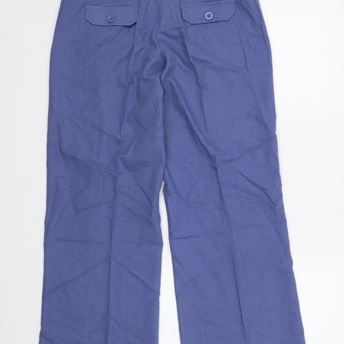 Papaya Womens Blue   Trousers  Size 10 L30 in