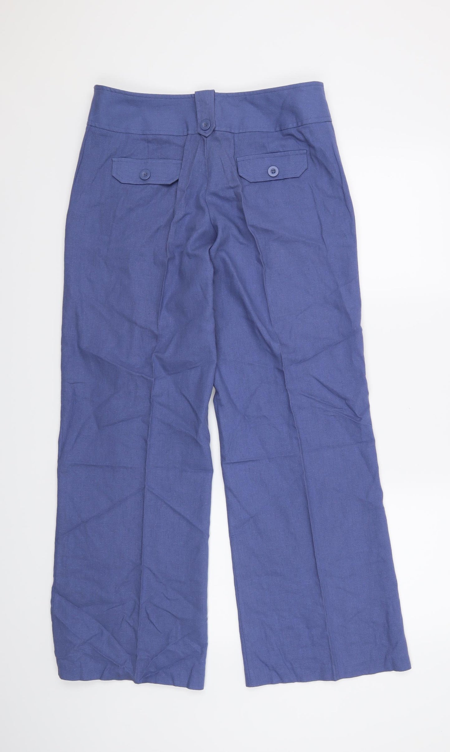 Papaya Womens Blue   Trousers  Size 10 L30 in