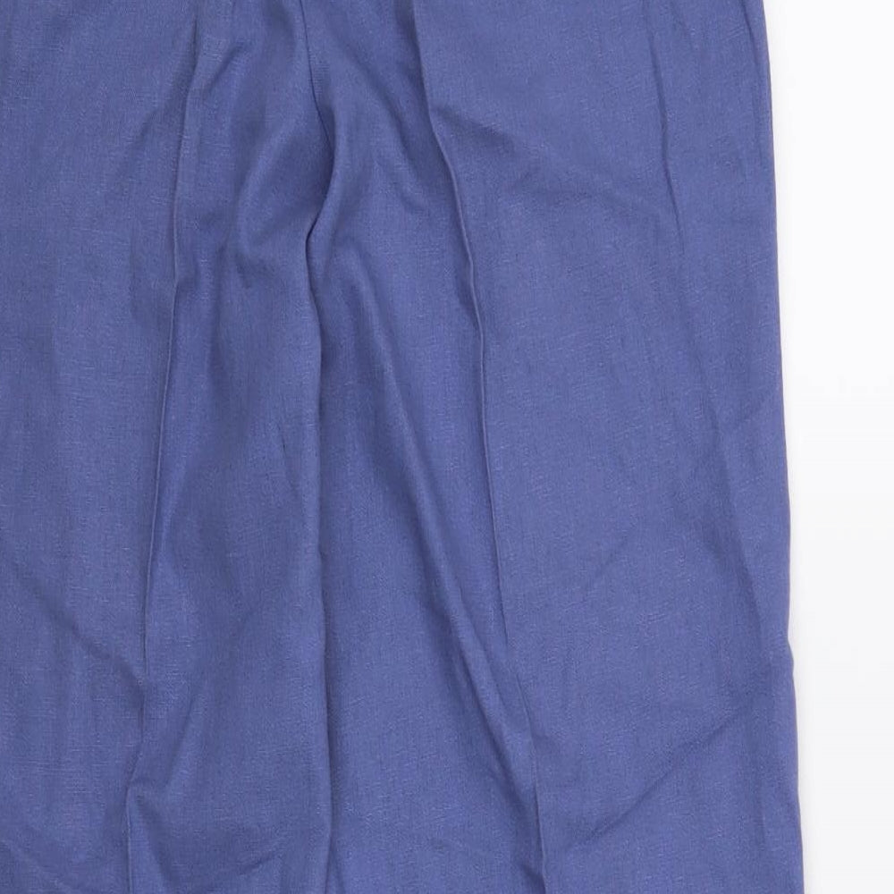 Papaya Womens Blue   Trousers  Size 10 L30 in
