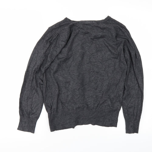 Marks and Spencer Womens Grey   Cardigan Jumper Size 10