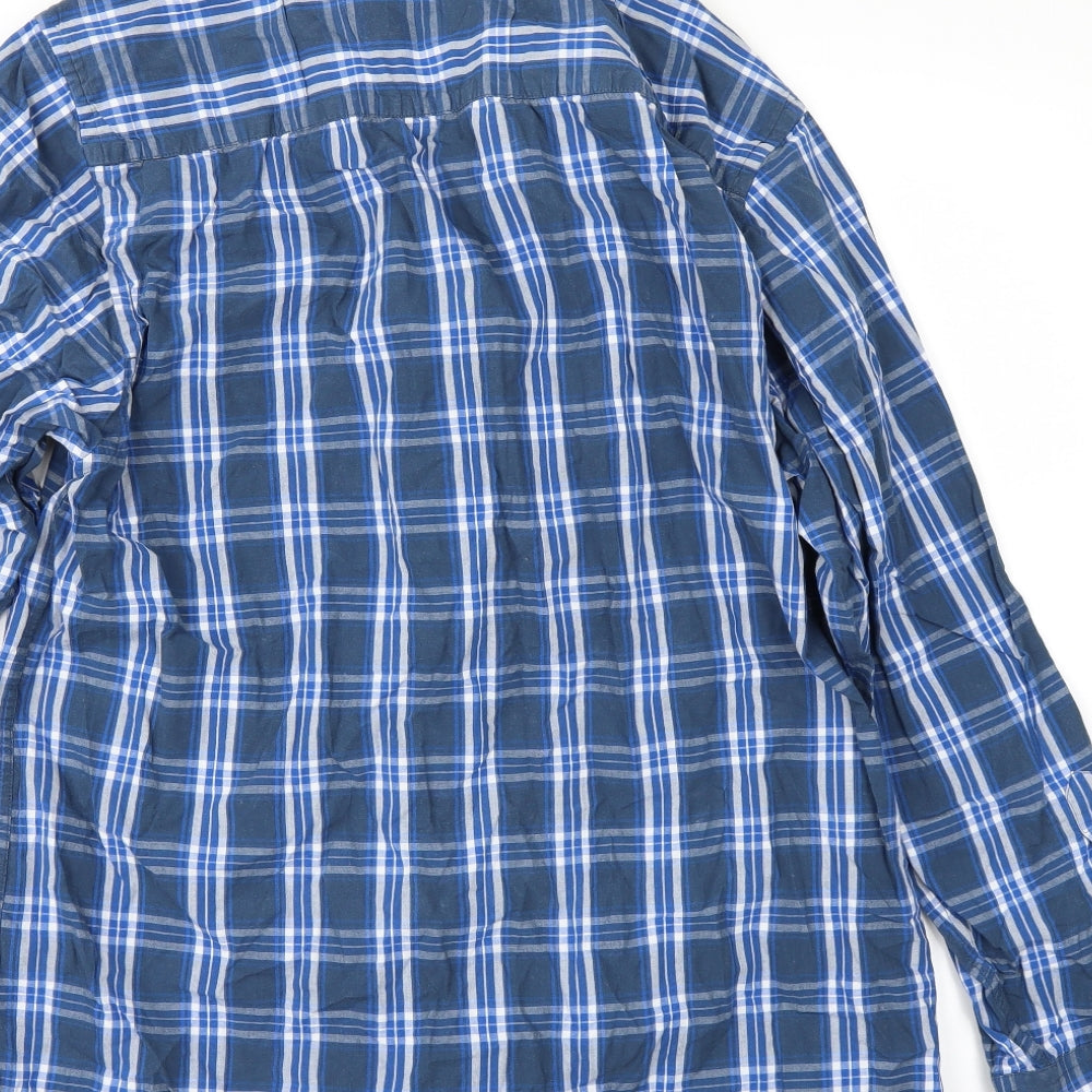 Easy Mens Blue    Dress Shirt Size XL