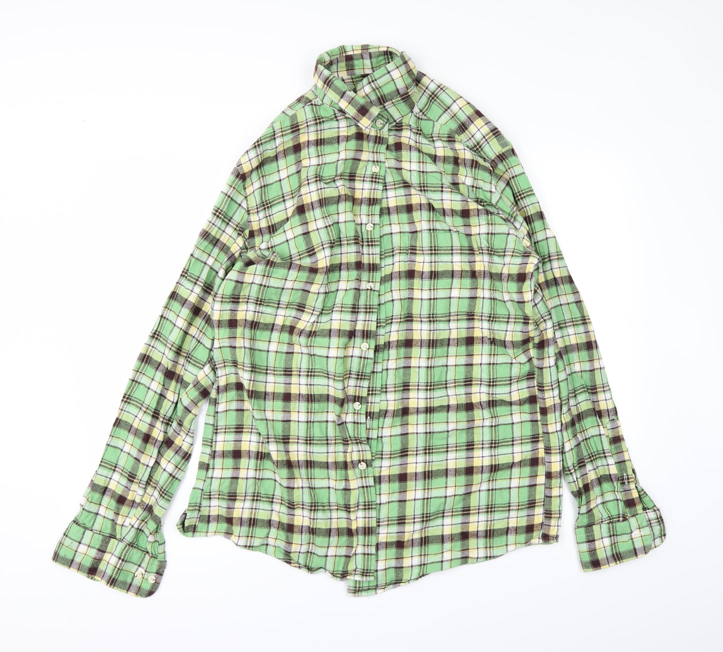 uni Mens Green    Dress Shirt Size XL