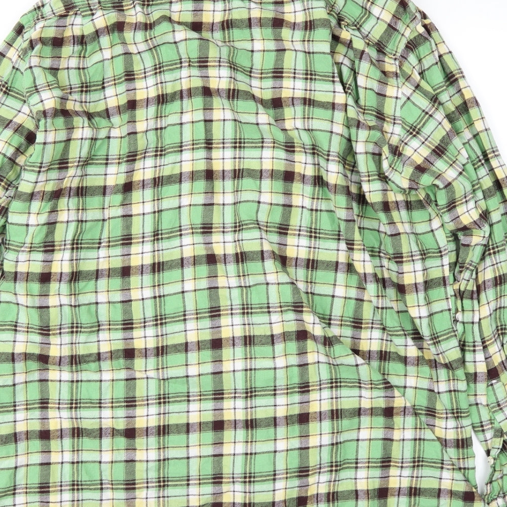 uni Mens Green    Dress Shirt Size XL