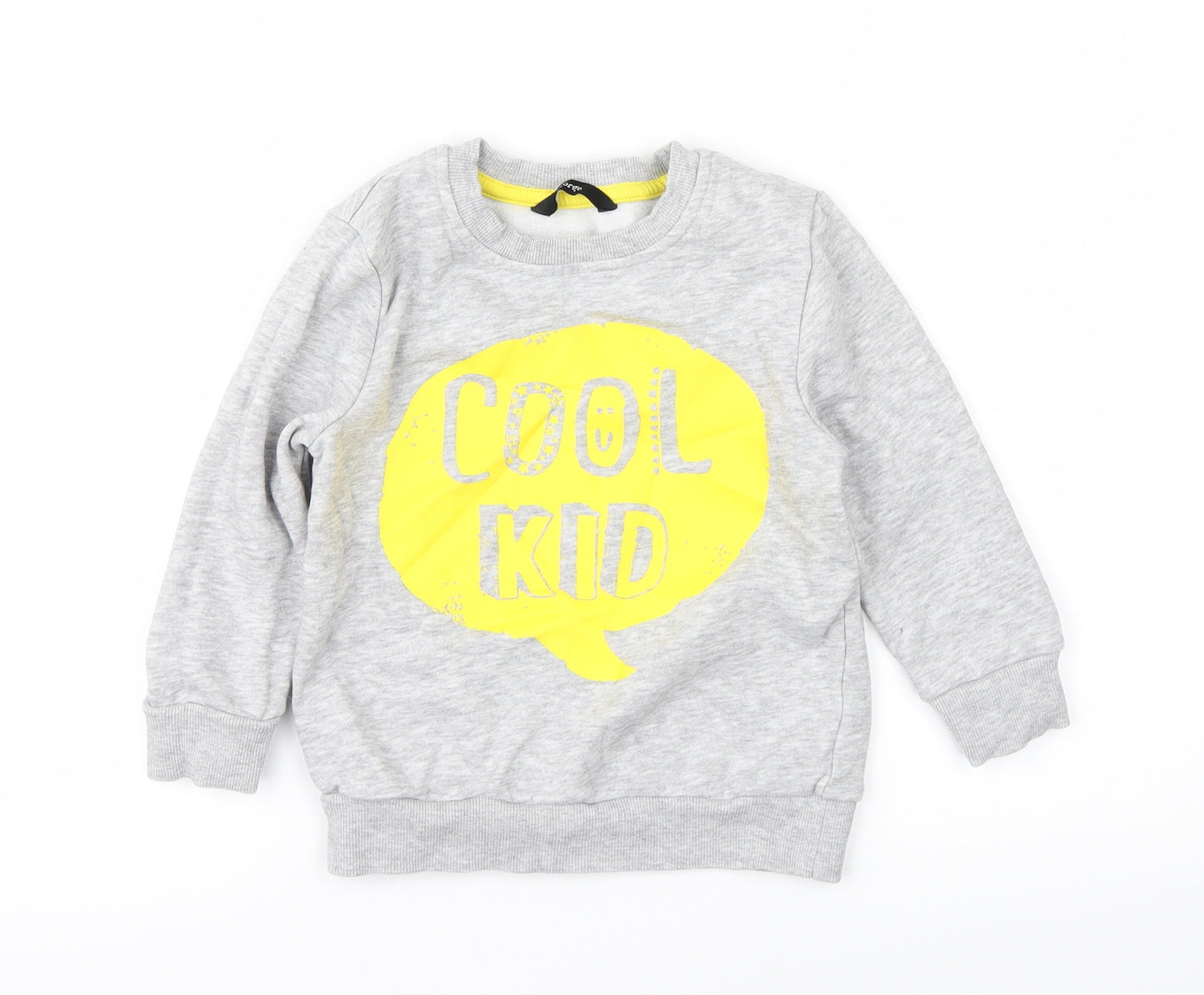George Girls Grey   Pullover Jumper Size 2-3 Years