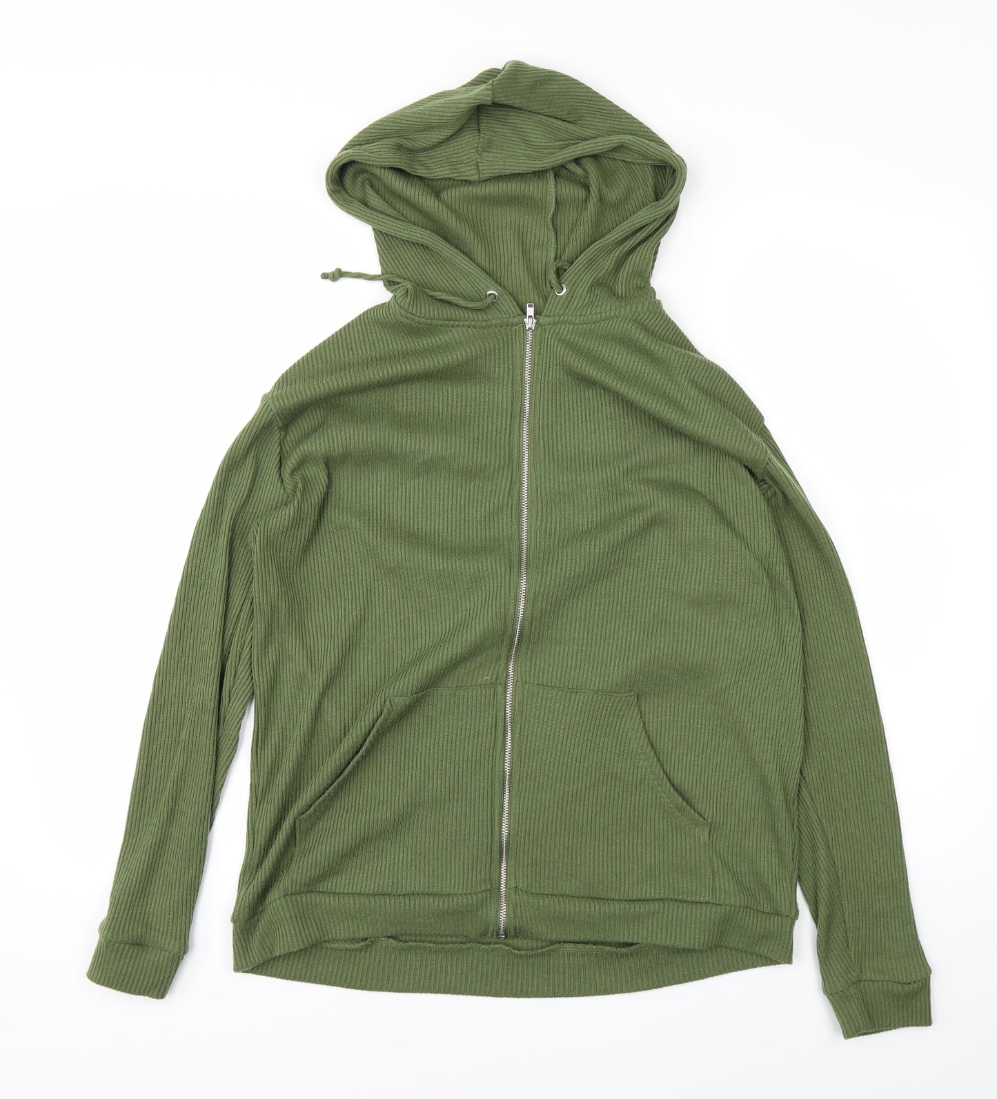 H&M Womens Green   Full Zip Hoodie Size M