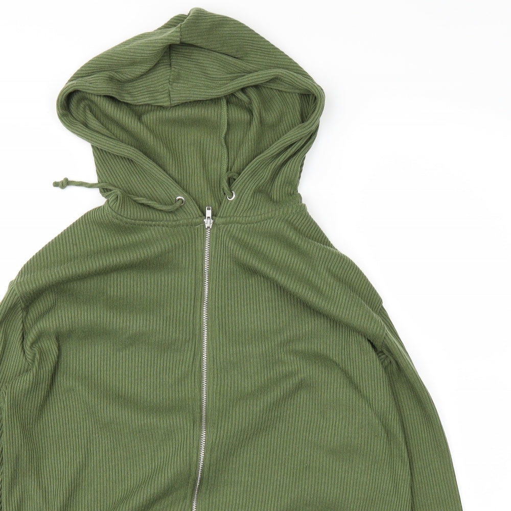 H&M Womens Green   Full Zip Hoodie Size M
