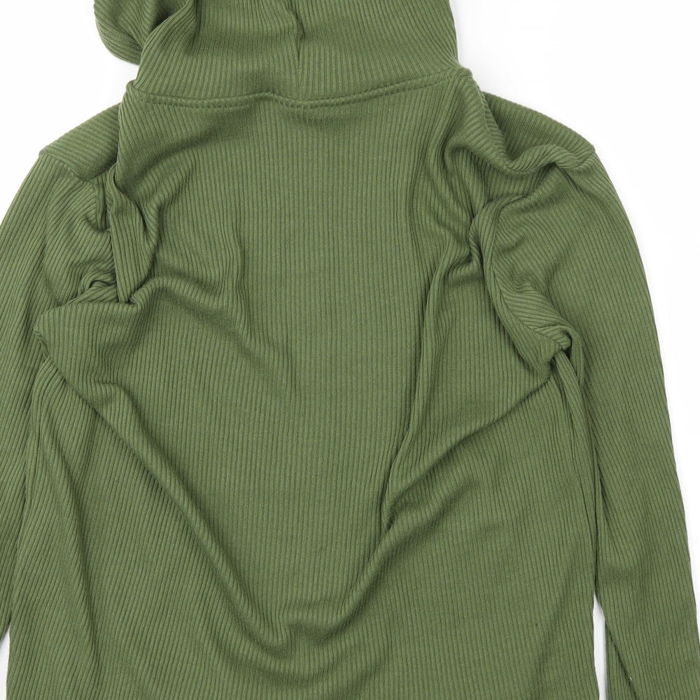 H&M Womens Green   Full Zip Hoodie Size M