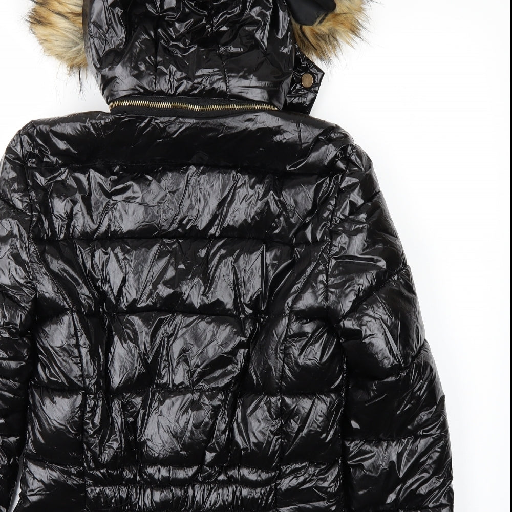 Love Sunshine Womens Black   Puffer Jacket Coat Size 14