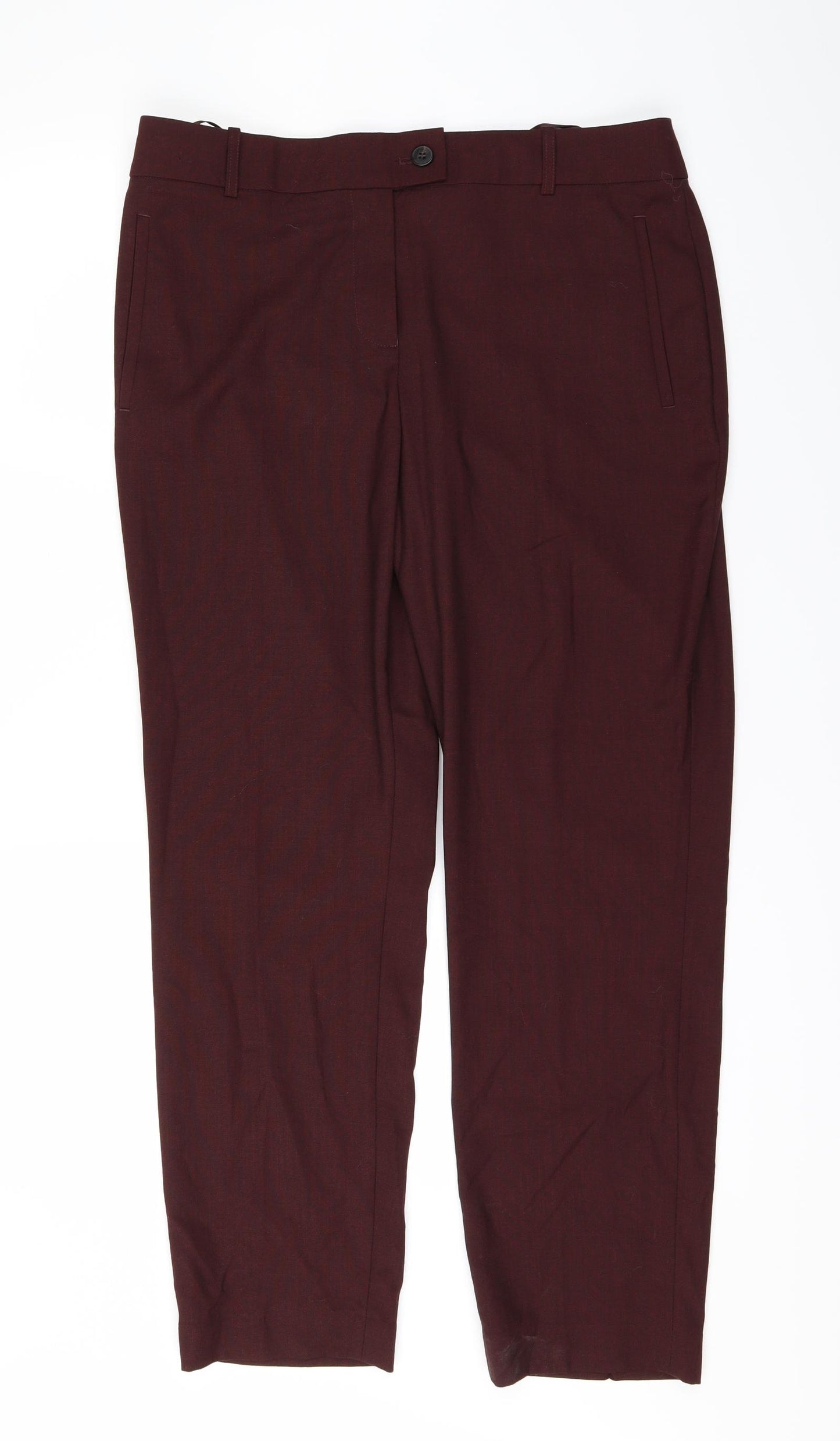 NEXT Womens Red   Trousers  Size 14 L27 in