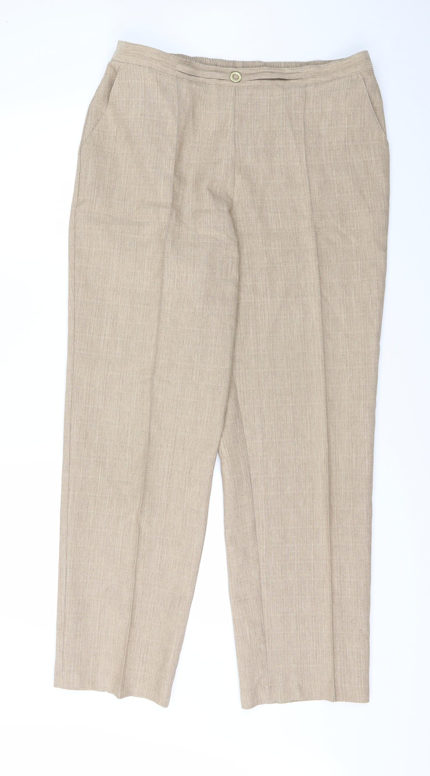 Marks and Spencer Womens Brown   Trousers  Size 16 L27 in