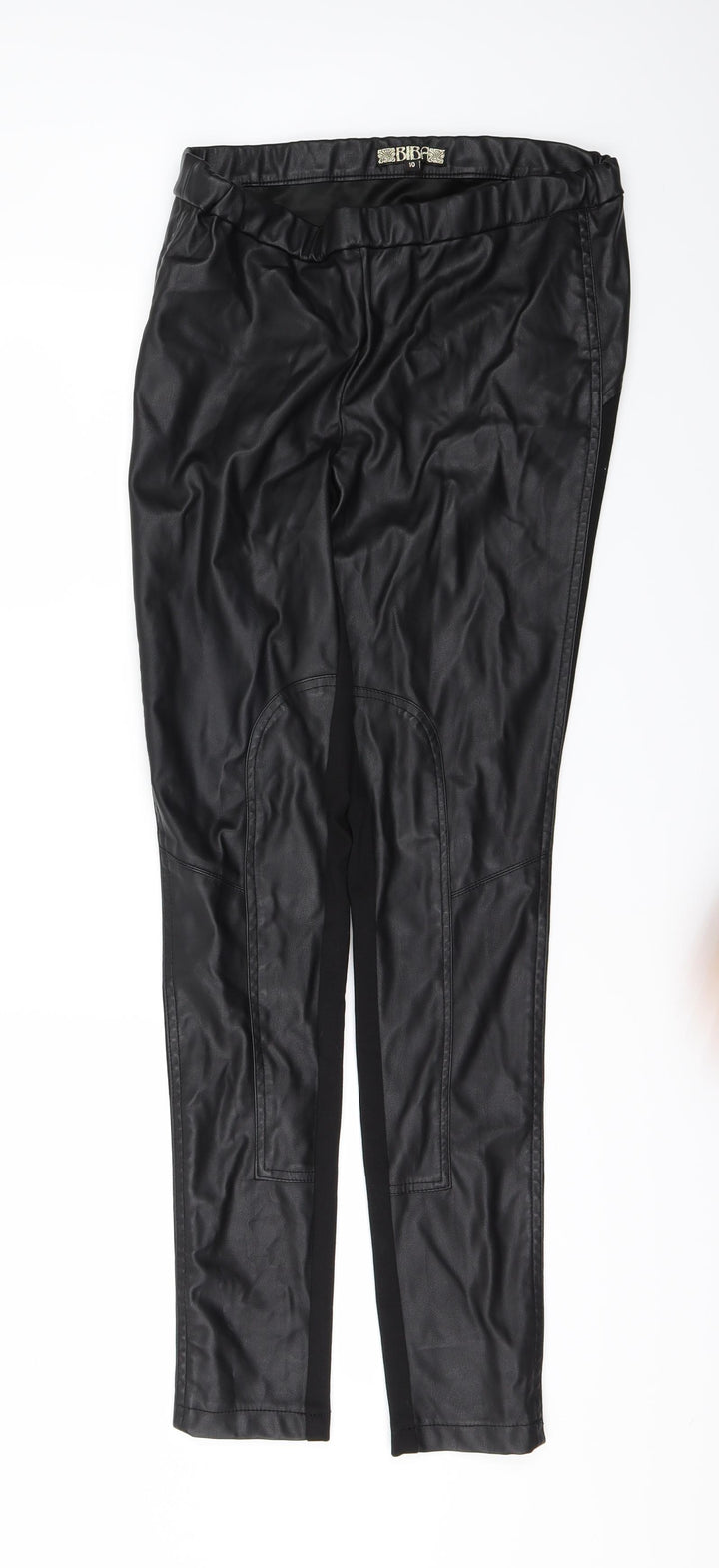 BiBA Womens Black Trousers Size 10 L26 in