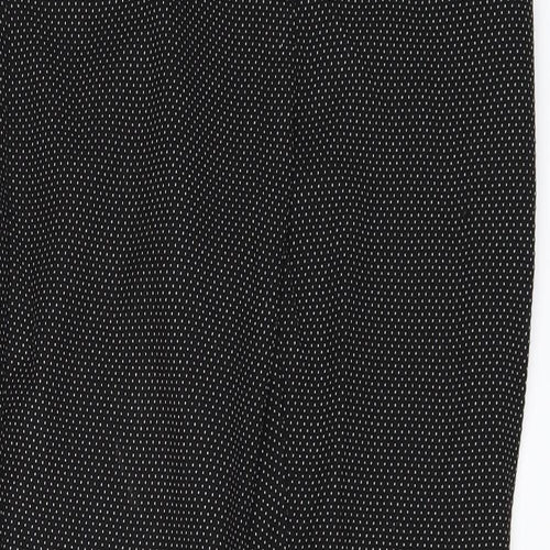 NEXT Womens Black Polka Dot  Trousers  Size 8 L26 in