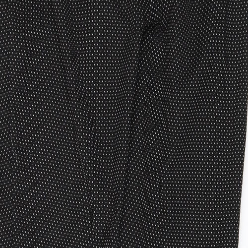 NEXT Womens Black Polka Dot  Trousers  Size 8 L26 in