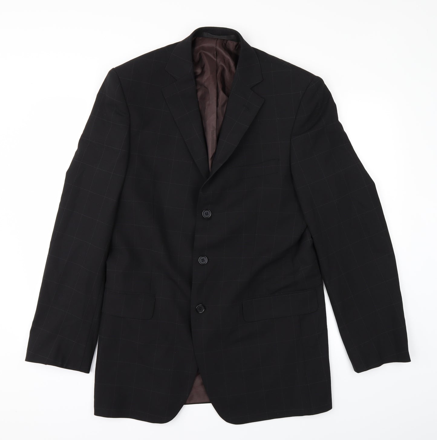 Marks and Spencer Womens Black   Overcoat Coat Size 38