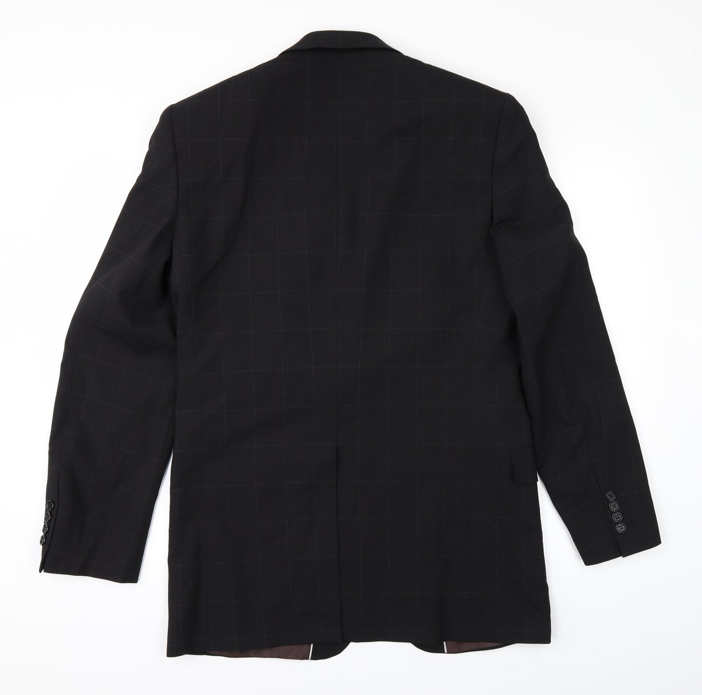 Marks and Spencer Womens Black   Overcoat Coat Size 38