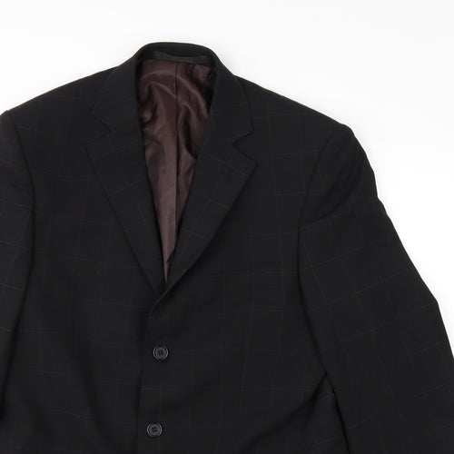 Marks and Spencer Womens Black   Overcoat Coat Size 38