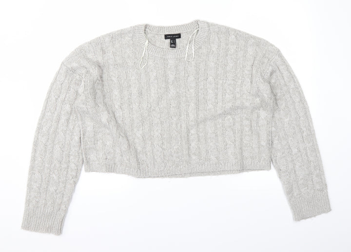 New Look Womens Grey   Pullover Jumper Size L