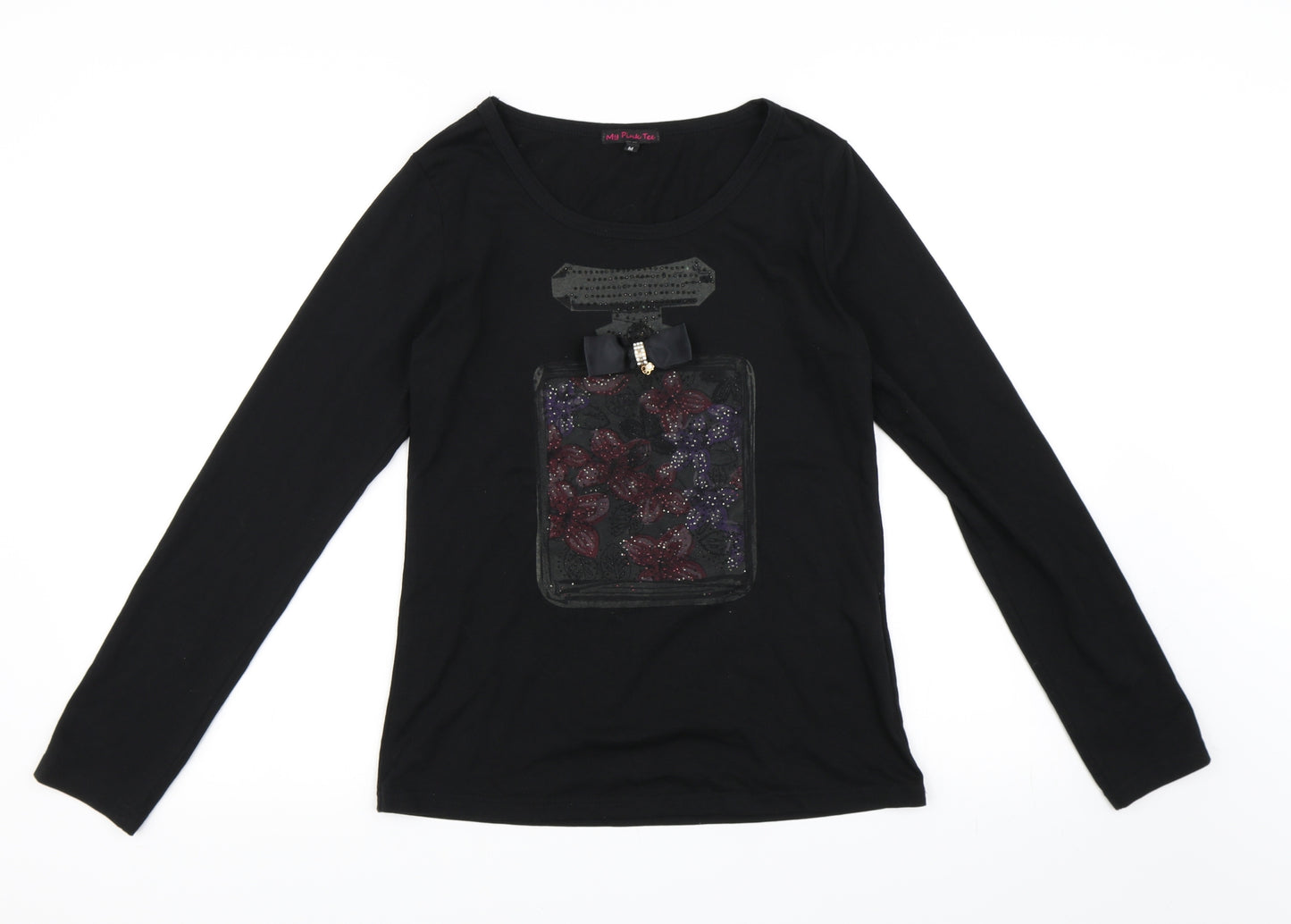 My Pink Tee Womens Black   Basic T-Shirt Size M