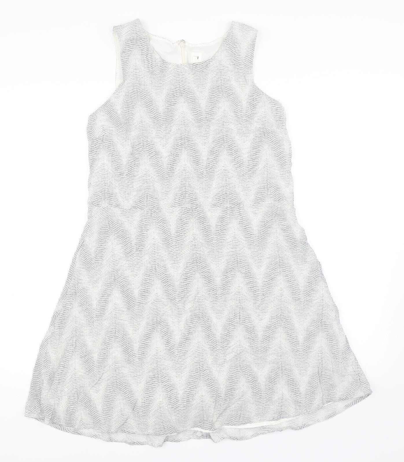 Gap Womens Blue Polka Dot  Skater Dress  Size L