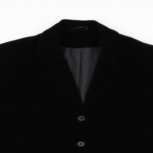 Preworn Mens Black  Velvet Jacket Blazer Size 48