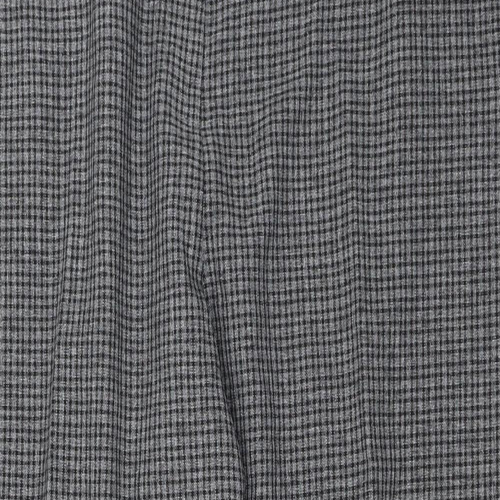 Dorothy Perkins Womens Grey Check  Trousers  Size 20 L27 in