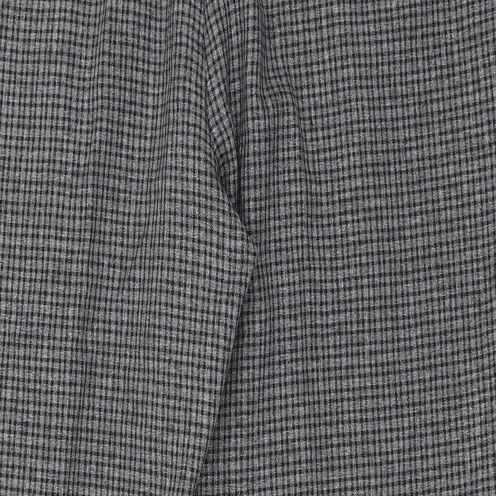 Dorothy Perkins Womens Grey Check  Trousers  Size 20 L27 in
