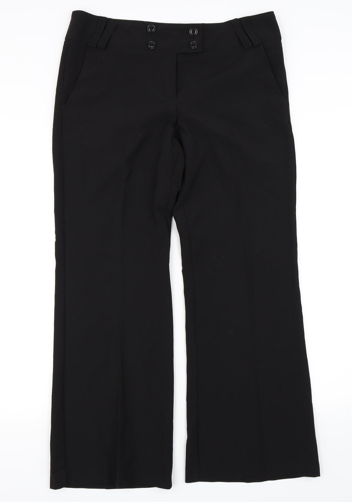 George Womens Black   Trousers  Size 12 L28 in