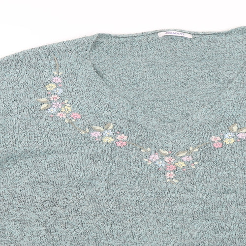 Danmart Womens Blue   Pullover Jumper Size 22