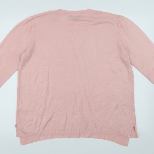Primark Womens Pink   Pullover Jumper Size L