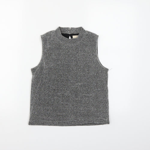 Primark Girls Silver   Cropped Tank Size 11-12 Years