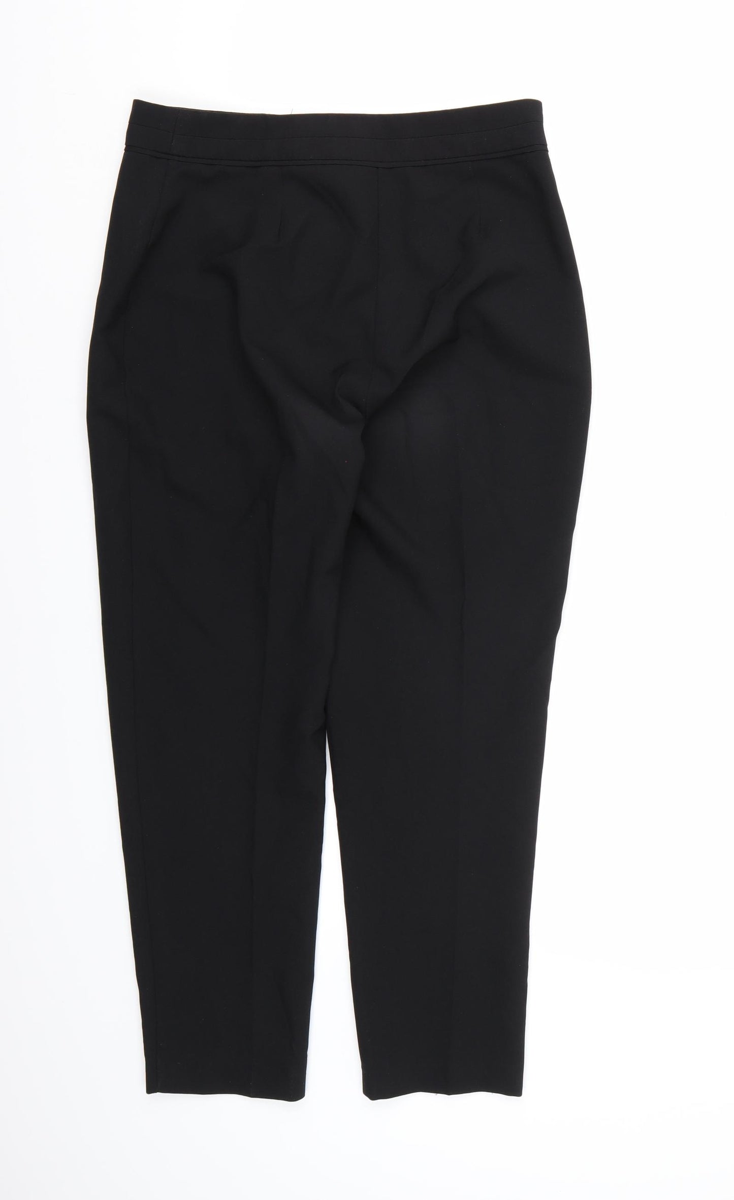 F&F Womens Black  Rayon Trousers  Size 8 L25 in