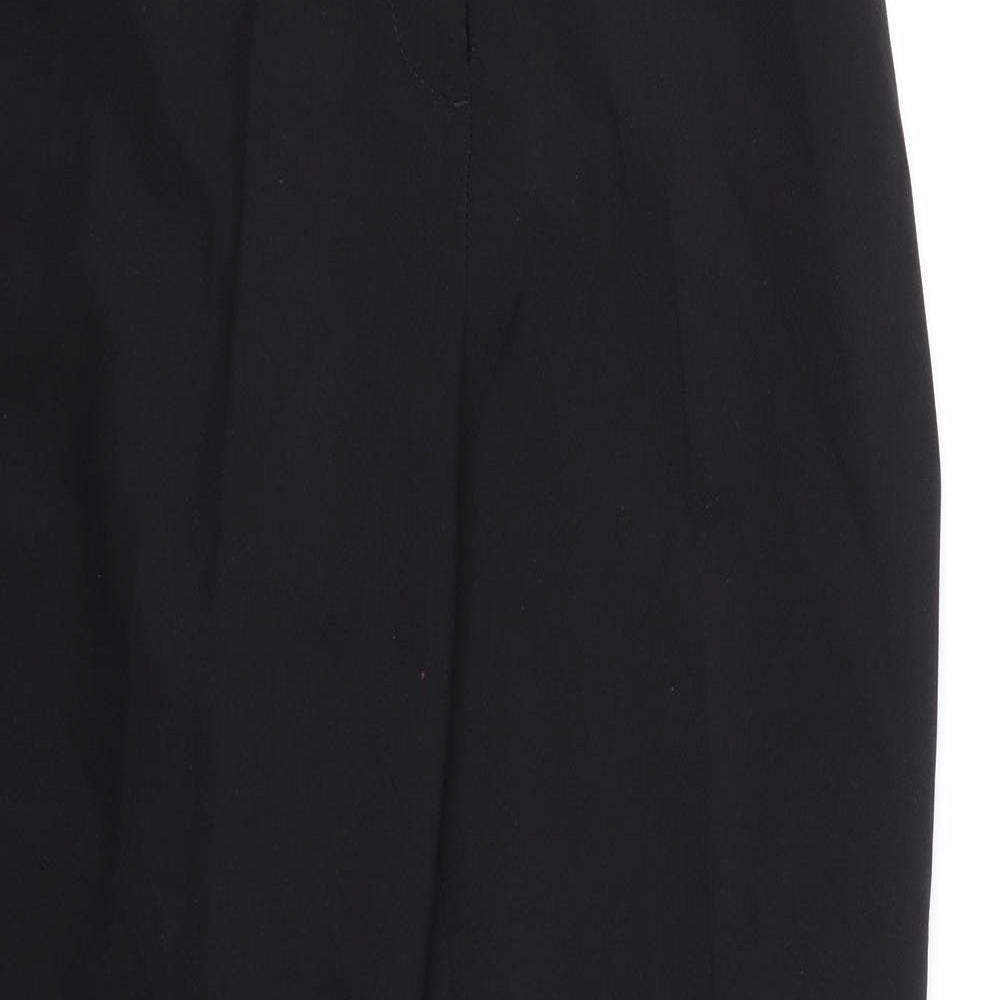F&F Womens Black  Rayon Trousers  Size 8 L25 in